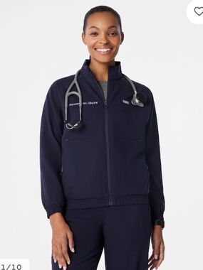 Sydney Scrub Jacket-Figs